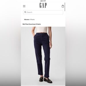 GAP Downtown Khakis in Navy
